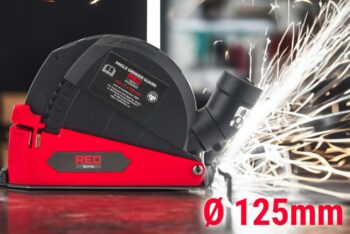 Protiprachový kryt s odsávacím otvorom pre uhlové brúsky 115 mm/125 mm