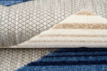 Pruhovaný terasový koberec sivej farby Šírka: 80 cm | Dĺžka: 150 cm