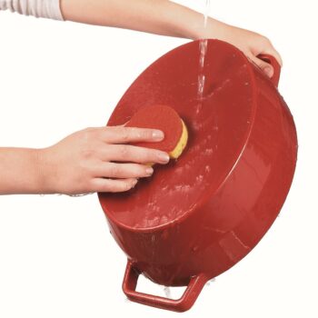 Pyrex Liatinový kastról s pokrievkou 4 l, 29 x 21 cm, červená, 4 l
