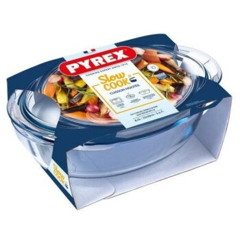 Pyrex Sklenená zapekacia misa s vekom, 4,1 l