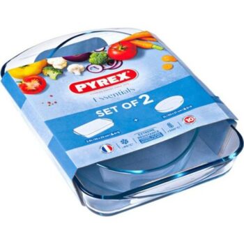 Pyrex Súprava sklenených pekáčov 2 ks, 2,7 l + 2,2 l