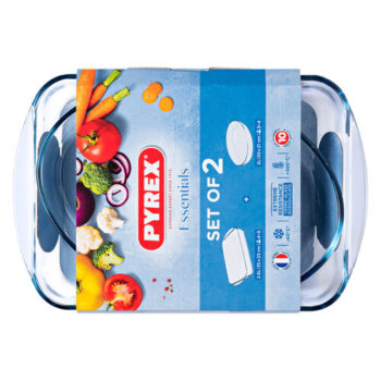 Pyrex Súprava sklenených pekáčov 2 ks, 2,7 l + 2,2 l