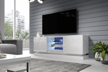 Exkluzívny a štýlový TV stolík QIU 160 ponúka úplne novú úroveň komfortu a elegancie. Vo svojom bielom prevedení, potiahnutý fóliou vysokého lesku so špeciálnymi efektami vytvára príjemnú a elegantnú atmosféru. S jeho jedinečnou konštrukciou získate nielen neuveriteľné pevný a stabilný nábytok, ale…
