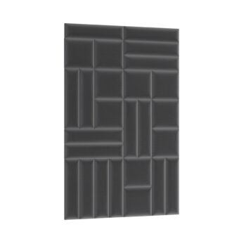 Obdĺžnikový čalúnený panel na stenu Quito 15x60 cm - čierna je moderný doplnok do interiéru, ktorý pridá štýl a eleganciu do každej miestnosti. Tento panel je vyrobený z kvalitnej látky, ktorá je odolná a ľahko sa udržuje - stačí ju utierať namokro.