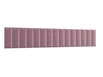 Obdĺžnikový čalúnený panel na stenu Quito od značky NABBI je moderný doplnok do interiéru, ktorý prinesie svetlú ružovú farbu do vášho domova. S jeho rozmermi 20x60 cm a hĺbkou 3,5 cm sa dokonale hodí na akúkoľvek stenu a vytvorí jedinečný vizuálny efekt.