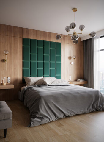 Štvorcový čalúnený panel na stenu Quito od značky NABBI je ideálnym doplnkom pre každý interiér. S jeho moderným vzhľadom a tmavozelenou farbou prinesie do vášho domova sviežosť a eleganciu. Panel je vyrobený z kvalitnej látky, ktorá je ľahko udržiavateľná - stačí ju utierať namokro.