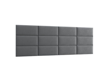 Obdĺžnikový čalúnený panel na stenu Quito 30x60 cm - sivá je moderný doplnok do interiéru, ktorý pridá štýl a eleganciu do každej miestnosti. Tento produkt je určený pre ženy aj mužov a jeho tmavosivá farba sa hodí do rôznych farebných schém.