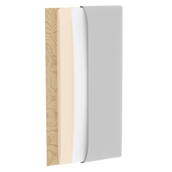 NABBI Quito štvorcový čalúnený panel na stenu 40x40 cm čierna – Obrázok 5