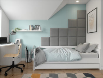 Štvorcový čalúnený panel na stenu Quito 40x40 cm - sivá je moderný doplnok do interiéru, ktorý pridá štýl a eleganciu do každej miestnosti. Tento panel je vyrobený z kvalitnej látky, ktorá je odolná a ľahko sa udržiava - stačí ju utierať namokro.