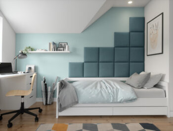 Štvorcový čalúnený panel na stenu Quito od značky NABBI je ideálnym doplnkom do každého interiéru. S jeho rozmiermi 40x40 cm a hĺbkou 3,5 cm sa hodí na akúkoľvek stenu a vytvorí moderný a štýlový vzhľad. Panel je vyrobený z kvalitnej látky, ktorá je ľahko udržiavateľná - stačí ju utierať namokro…