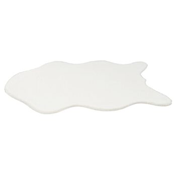 KONDELA Rabit Typ 7 umelá kožušina 60x90 cm biela – Obrázok 5