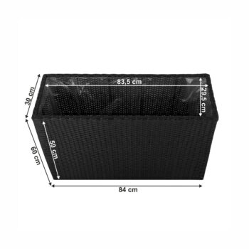 Ratanový kvetináč Rams v elegantnej čiernej farbe je ideálnym doplnkom pre váš interiér aj exteriér. Tento moderný kvetináč od značky KONDELA kombinuje štýlový dizajn s praktickosťou, čo ho robí vhodným pre rôzne priestory a dekorácie. Vďaka svojmu hranatému tvaru a tmavej farebnosti sa ľahko…