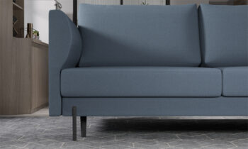 Rozkladacia pohovka s úložným priestorom RASLER je krásny dizajnový kúsok, ktorý vyniká svojim do detailu prepracovaným dizajnom. Na štýlovosti jej pridávajú krásne vysoké, štíhle čierne nohy, veľké opierkové vankúše či zaujímavo tvarované opierky rúk. Nechajte sa unášať v náručí priestranného…