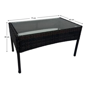 Doprajte si skutočný oddych s elegantným záhradným nábytkom RATANA 2 NEW, ktorý dokonale naplní vaše predstavy o pohodlnom vonkajšom bývaní. Tento 4-dielny set premení vašu záhradu, terasu či balkón na oázu pokoja a štýlu. Ratana 2 New pozostáva z dvoch…