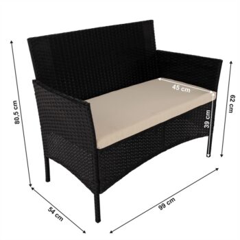 RATANA je elegantný záhradný nábytok, ktorý splní vaše očakávania a vytvorí dokonalé prostredie pre relax a oddych. Tento 4-dielny set, ktorý obsahuje dvojsed s vankúšmi, dve kreslá s vankúšmi a konferenčný stolík, je ideálnou voľbou pre vašu záhradu, terasu či balkón. Vďaka modernému…