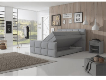 Čalúnená manželská posteľ s matracom Ravena Komfort 180 v elegantnej sivej farbe je ideálnym riešením pre tých, ktorí hľadajú spojenie moderného dizajnu a praktickosti. Táto posteľ je navrhnutá tak, aby poskytovala maximálne pohodlie a štýl do každej spálne.