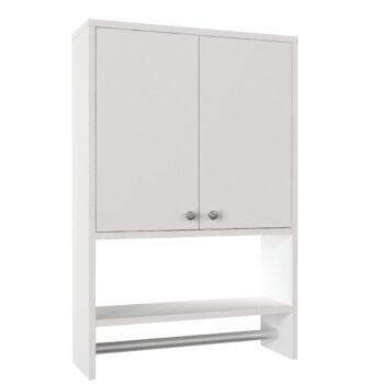 Praktická závesná skrinka do kúpeľne RAVI vám poskytne dostatočný úložný priestor v podobe zatvorenej skrinky a otvorenej odkladacej police. Vo vnútri sa nachádza jedna polica. Skrinka je vyrobená z kvalitnej 18 mm laminovanej dosky hranenej PVC páskou. tento materiál je jednoduchý na údržbu a odolný voči poškriabaniu.Farebné prevedenie: biela matnáRozmery: š59,3 x v90 x h19,5 cmDodávame v demonte. 