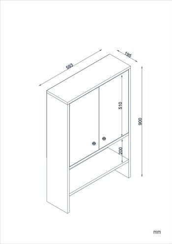 Praktická závesná skrinka do kúpeľne RAVI vám poskytne dostatočný úložný priestor v podobe zatvorenej skrinky a otvorenej odkladacej police. Vo vnútri sa nachádza jedna polica. Skrinka je vyrobená z kvalitnej 18 mm laminovanej dosky hranenej PVC páskou. tento materiál je jednoduchý na údržbu a odolný voči poškriabaniu.Farebné prevedenie: biela matnáRozmery: š59,3 x v90 x h19,5 cmDodávame v demonte. 