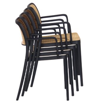 Predstavujeme vám záhradnú stoličku Ravid Typ 2, ktorá je ideálnym doplnkom pre vašu záhradu alebo terasu. Táto stolička v elegantnej kombinácii čiernej a béžovej farby prinesie do vášho exteriéru moderný vzhľad a štýl.