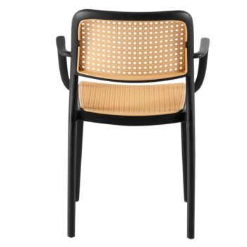 Predstavujeme vám záhradnú stoličku Ravid Typ 2, ktorá je ideálnym doplnkom pre vašu záhradu alebo terasu. Táto stolička v elegantnej kombinácii čiernej a béžovej farby prinesie do vášho exteriéru moderný vzhľad a štýl.