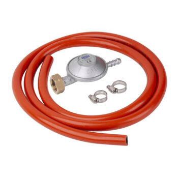 Regulátor plynu C31-30, s tlakom plynu na vstupe 0,3-7,5 bar a na výstupe 28-30 mbar. Maximálny prietok plynu je 1,5 kg/h. Vhodný na druh plynu (G30) bután. Vstup – W 21,8 x 1/14“ – (G2-27). Výstup – 8 mm. Sada obsahuje regulátor (EN16129), 2x hadicovú sponu, 1,5 m hadicu s priemerom 8…