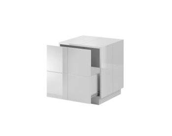 CAMA MEBLE Reja nočný stolík (2 ks) biely lesk - Image 2