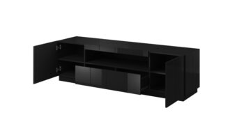 CAMA MEBLE Reja tv stolík čierny lesk - Image 2