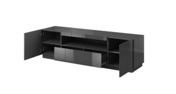 CAMA MEBLE Reja tv stolík grafit lesk - Image 2