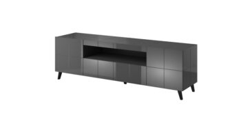 CAMA MEBLE Reja tv stolík grafit lesk - Image 3