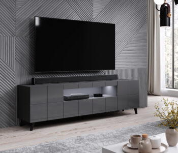 CAMA MEBLE Reja tv stolík grafit lesk - Image 5