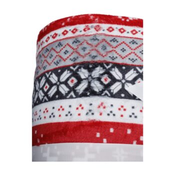 KONDELA Renife obojstranná baránková deka 150x200 cm sivá / biela / vzor – Obrázok 8