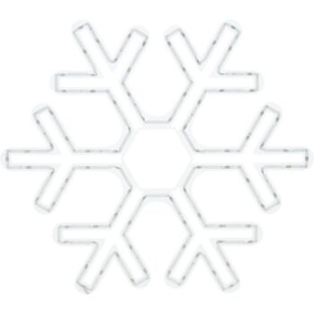 RGB Vianočná LED dekorácia Colouring snowflake 90 LED, 50 x 43 cm