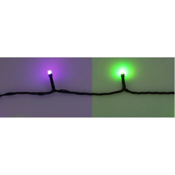 RGB Vianočná LED reťaz s diaľkovým ovládaním 198 LED, farebná, 19,8 m