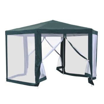 Predstavujeme vám záhradný altánok Ringe Typ 1, ktorý je ideálnym doplnkom pre vašu záhradu. S rozmermi 390x390 cm a výškou 250 cm poskytuje dostatok priestoru na relaxáciu a stretnutia s rodinou či priateľmi. Tento altánok v modernom dizajne kombinuje farby zelenú a bielu, čo…
