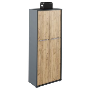 Pracovňu RIOMA NEW možno zakúpiť ako zostavu, ktorú tvorí (ŠxHxV): šatníková skriňa (75x38x217,8 cm), policová skriňa (50x38x182,6 cm), policová skriňa (75x38x182,6 cm), policová skriňa (50x38x217,8 cm), písací stôl (160x80x76 cm), písací stôl (100x80x76 cm), kontajner na kolieskach (43x48x66,7 cm)…