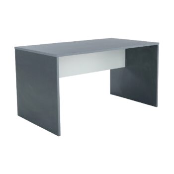 S písacím stolom RIOMA NEW TYP 11 Vám pôjde práca od ruky. Jeho rozmery sú (ŠxHxV): 140x80x76 cm, poskytuje teda dostatok pracovnej plochy. Zhotovený je z kvalitnej laminovanej DTD (drevotriesková doska) o hrúbke korpusu 22 mm, v nadčasovom farebnom prevedení grafit / biela. Stôl je dodávaný…