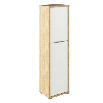 Policová skriňa Rioma Typ 8 v elegantnom prevedení dub artisan a biela je ideálnym riešením pre moderné interiéry. Táto skriňa, ktorá patrí do kategórie nábytku značky KONDELA, ponúka praktické úložné priestory a štýlový dizajn, ktorý sa hodí do každej kancelárie či obývacej…