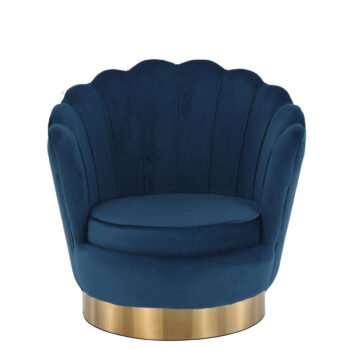 Predstavujeme vám dizajnové otočné kreslo Rolio v elegantnej modrej farbe Velvet so zlatými detailmi, ktoré je ideálnym doplnkom pre váš interiér. Toto kreslo od značky KONDELA kombinuje moderný vzhľad s klasickým štýlom, čím prináša do vašej obývačky alebo kancelárie nádych luxusu a pohodlia.