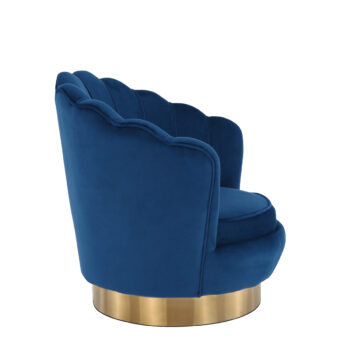 Predstavujeme vám dizajnové otočné kreslo Rolio v elegantnej modrej farbe Velvet so zlatými detailmi, ktoré je ideálnym doplnkom pre váš interiér. Toto kreslo od značky KONDELA kombinuje moderný vzhľad s klasickým štýlom, čím prináša do vašej obývačky alebo kancelárie nádych luxusu a pohodlia.