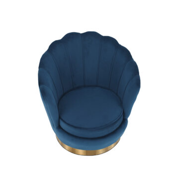 Predstavujeme vám dizajnové otočné kreslo Rolio v elegantnej modrej farbe Velvet so zlatými detailmi, ktoré je ideálnym doplnkom pre váš interiér. Toto kreslo od značky KONDELA kombinuje moderný vzhľad s klasickým štýlom, čím prináša do vašej obývačky alebo kancelárie nádych luxusu a pohodlia.