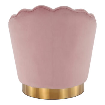 Predstavujeme vám dizajnové otočné kreslo Rolio v elegantnej svetloružovej farbe (Velvet) so zlatými detailmi, ktoré sa stane skvostom vášho interiéru. Toto kreslo je ideálnou voľbou pre tých, ktorí hľadajú kombináciu moderného vzhľadu a pohodlia.