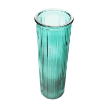 KONDELA Rosein Typ 1 sklenená váza (2 ks) smaragdová / zlatá – Obrázok 5