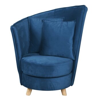 Predstavujeme vám dizajnové kreslo Round v elegantnej kombinácii modrej farby a dubového dreva, ktoré je ideálnym doplnkom pre váš interiér. Toto klasické kreslo od značky KONDELA ponúka moderný vzhľad, ktorý sa hodí do rôznych štýlov zariadenia.