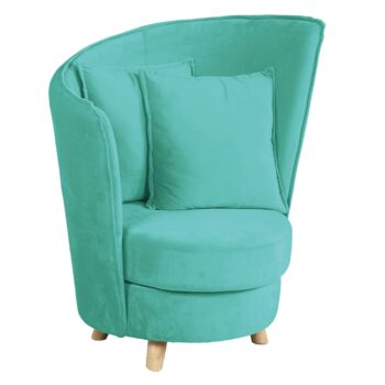 Predstavujeme vám dizajnové kreslo Round v jedinečnej farbe neo mint (Velvet) s elegantným dubovým podstavcom. Toto klasické kreslo od značky KONDELA je ideálnym doplnkom pre váš interiér, ktorý kombinuje moderný vzhľad s pohodlím a funkčnosťou.