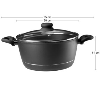 Varenie nebolo nikdy jednoduchšie, ako bude s hrncom so sklenenou pokrievkou ROYAL 2,5 l. Elegancia hrnca je podčiarknutá čiernou farbou v kombinácii s krásnymi striebornými prvkami, ktoré z neho robia nie len praktický kúsok, ale tiež skvelú dekoráciu kuchyne. Hrniec má pevnú hrubú stenu aj dno…