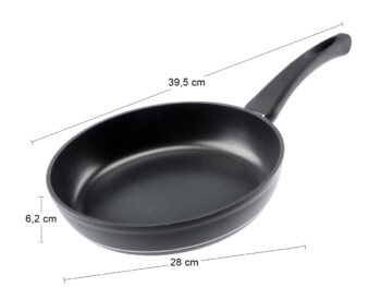 Hliníková panvica s nepriľnavým povrchom ROYAL 28 cm je vyrobená z kvalitného kovaného hliníka, ktorý je veľmi odolný a trvanlivý. Vnútro panvice je potiahnuté nepriľnavou vrstvou dyflon, takže sa jedlo na nej nepripáli a je tiež odolná voči poškriabaniu. Má hrubé indukčné dno, ktoré je vhodné…