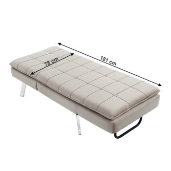 Rozkladacie kreslo REMAN bude Vaším najvernejším spoločníkom. Na relax je ako stvorené. Jeho rozmery sú (ŠxHxV): 78x181x93 cm s výškou sedu 42 cm, po rozložení má rozmery (ŠxHxV): 78x181x45 cm. Prichádza v jemnej látke Velvet v modernom farebnom prevedení sivohnedá Taupe. Konštrukcia je z pevného…