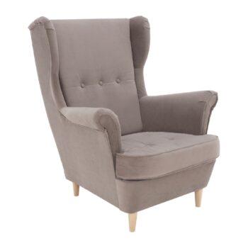 Kreslo Rufino 3 New v elegantnej béžovosivej farbe s bukovými detailmi je ideálnym doplnkom pre váš interiér. Toto klasické kreslo od značky KONDELA ponúka nielen pohodlie, ale aj moderný vzhľad, ktorý sa hodí do rôznych štýlov zariadenia.