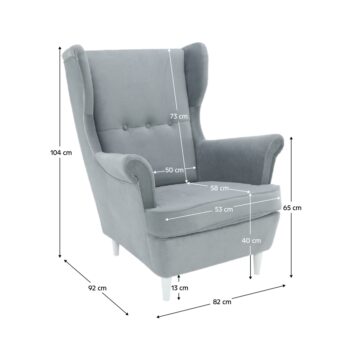 Predstavujeme vám elegantné kreslo Rufino 3 New, ktoré sa stane štýlovým doplnkom vášho interiéru. Toto klasické kreslo v modernom dizajne je ideálne pre tých, ktorí hľadajú pohodlie a estetiku v jednom. Jeho svetlosivá a biela farebná kombinácia dodáva priestoru jemnosť…