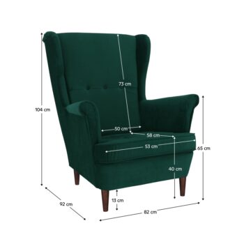Predstavujeme vám elegantné kreslo Rufino 3 New, ktoré sa stane štýlovým doplnkom vášho interiéru. Toto klasické kreslo v modernom dizajne je ideálne pre tých, ktorí hľadajú pohodlie a estetiku v jednom. Jeho zelená farba v kombinácii s orechovým drevom dodáva priestoru nádych…